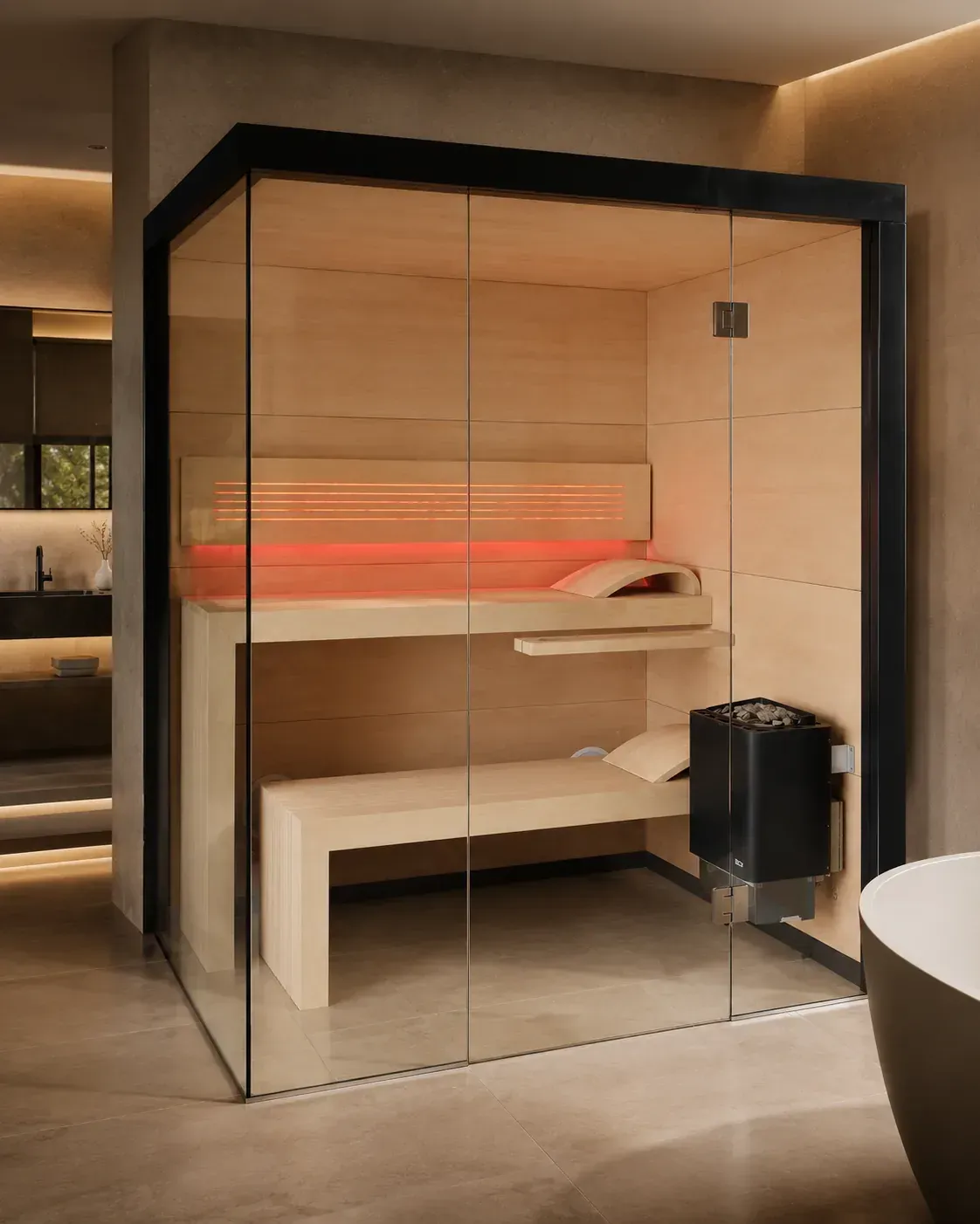 Perfect Line sauna, completed installation 3