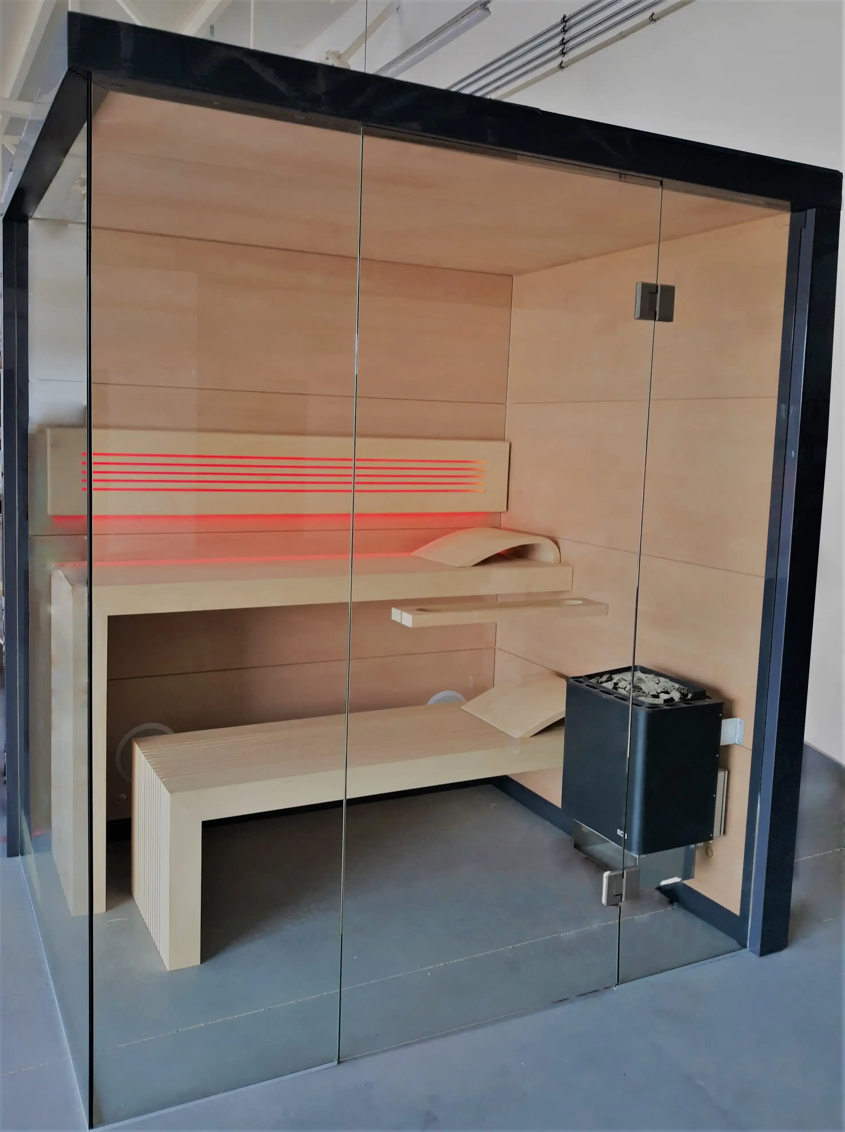 Perfect Line sauna, completed installation 1
