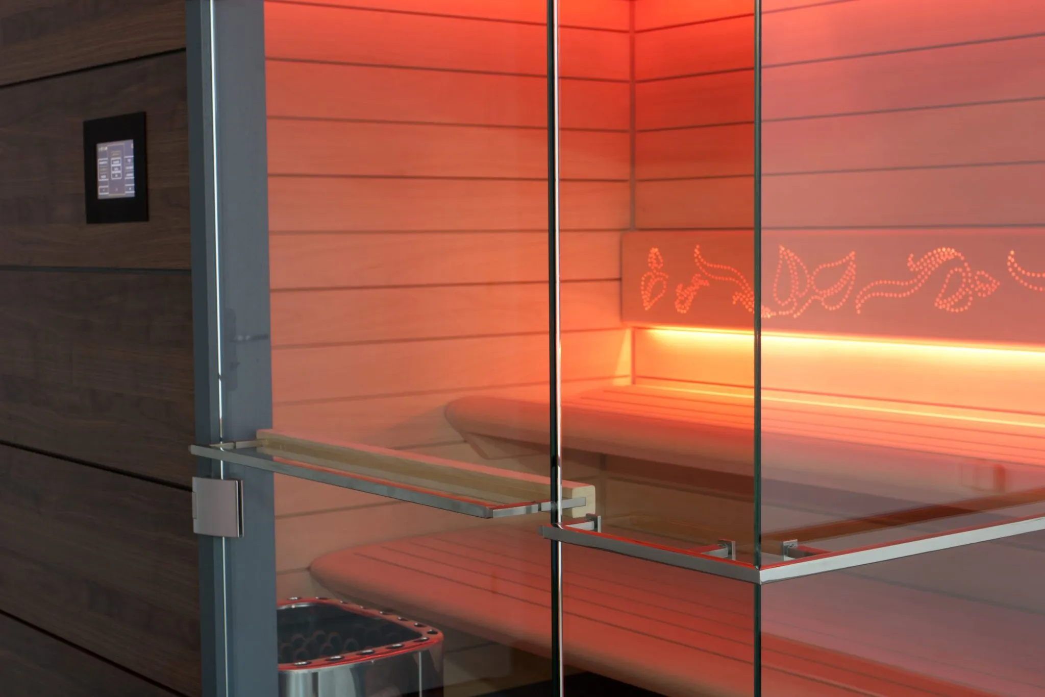 Best Line sauna interior, klasická linie